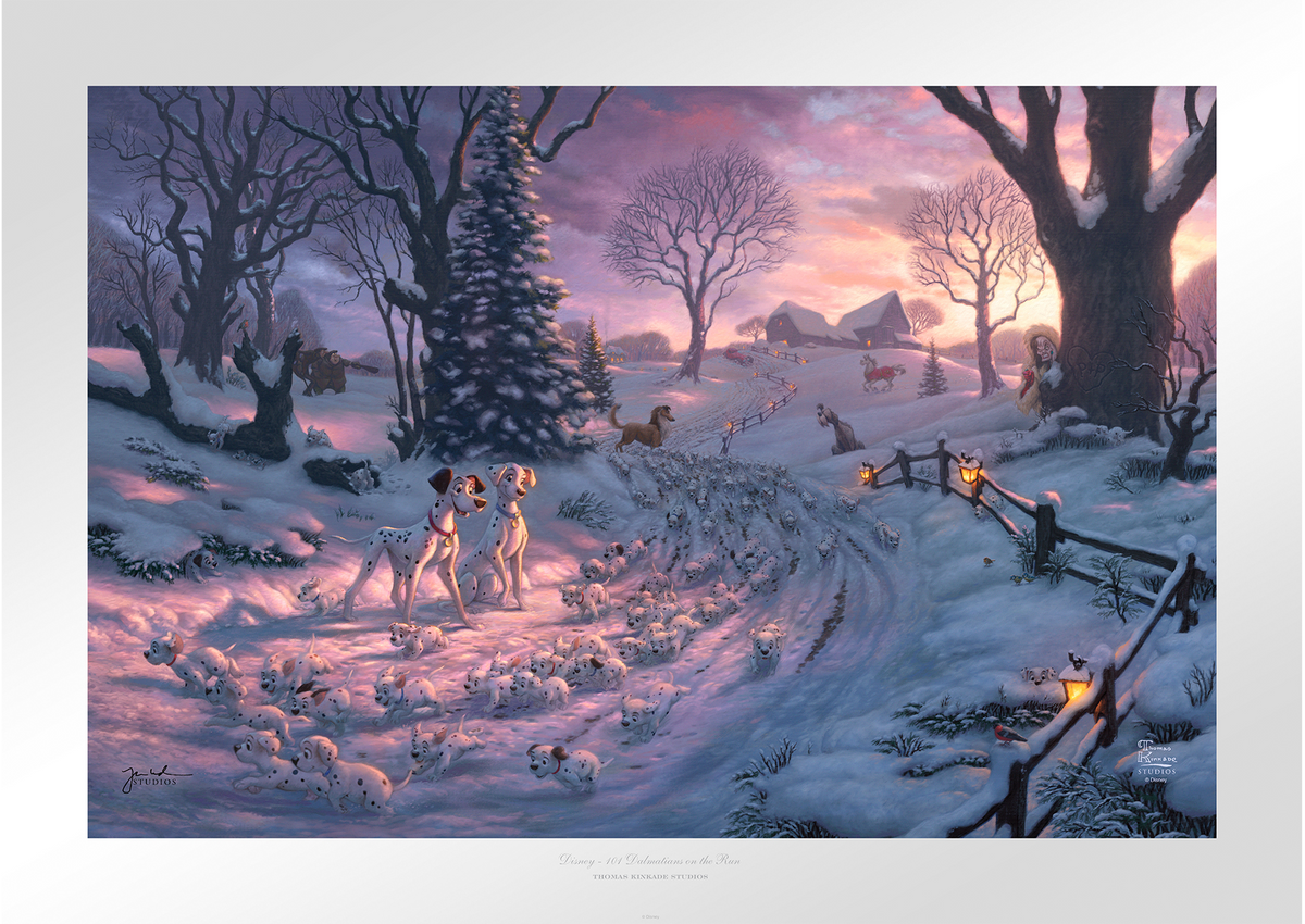 101 Dalmatians on the Run Disney & Pixar Cruella De Vil Dalmatian Art Print