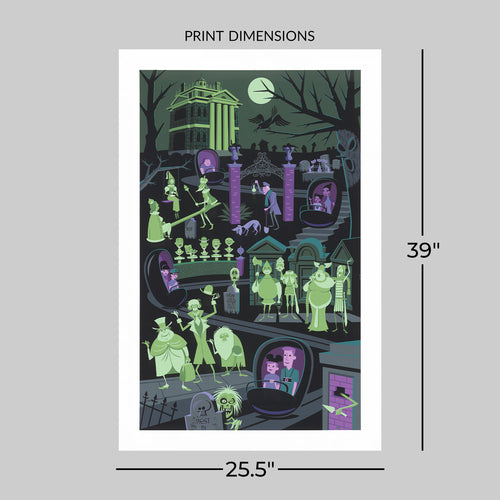 999 Happy Haunts Disney Art Print