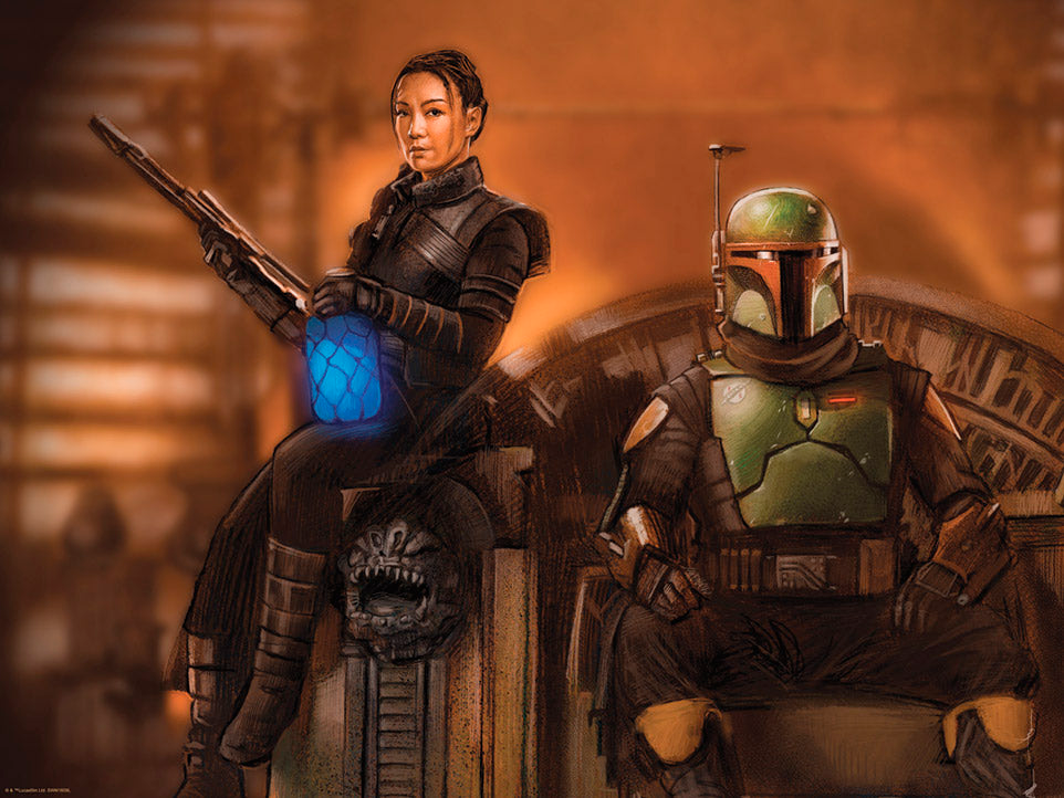 A New Crime Lord Star Wars Boba Fett Fennec Shand Art Print