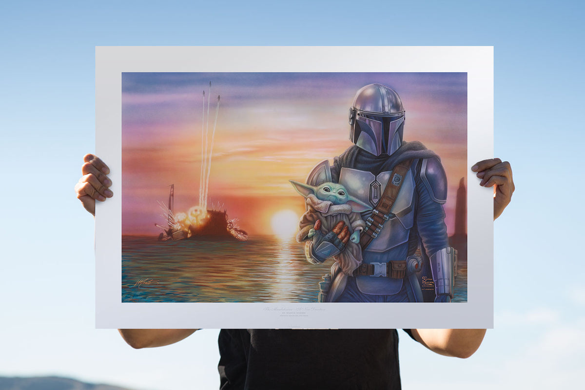 A New Direction Star Wars The Mandalorian Grogu Art Print