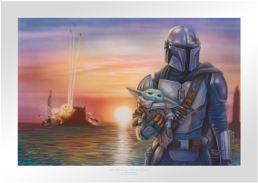 A New Direction Star Wars The Mandalorian Grogu Art Print