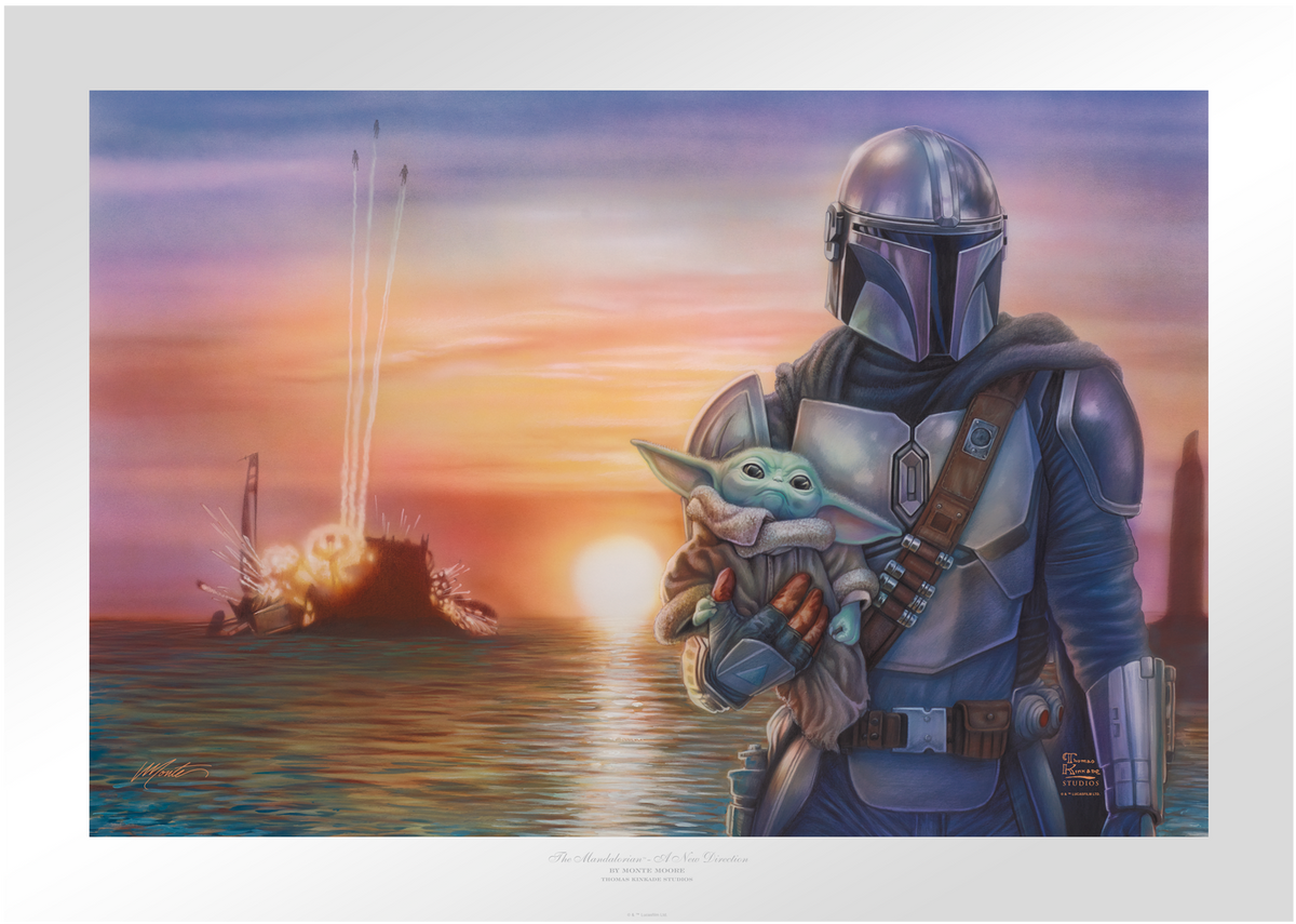 A New Direction Star Wars The Mandalorian Grogu Art Print