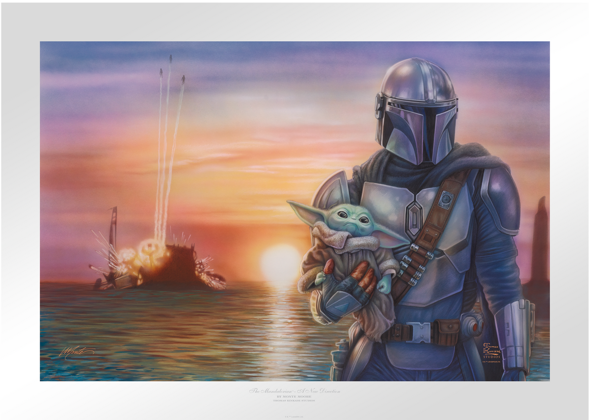 A New Direction Star Wars The Mandalorian Grogu Art Print