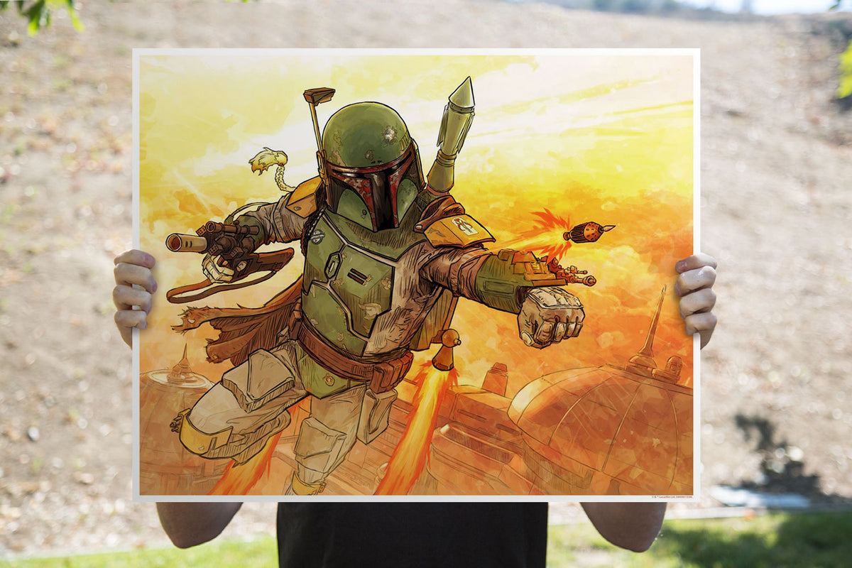 A Practical Man Star Wars Chewbacca Han Solo Art Print