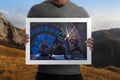A Son's Destiny Star Wars Darth Vader Luke Skywalker Art Print