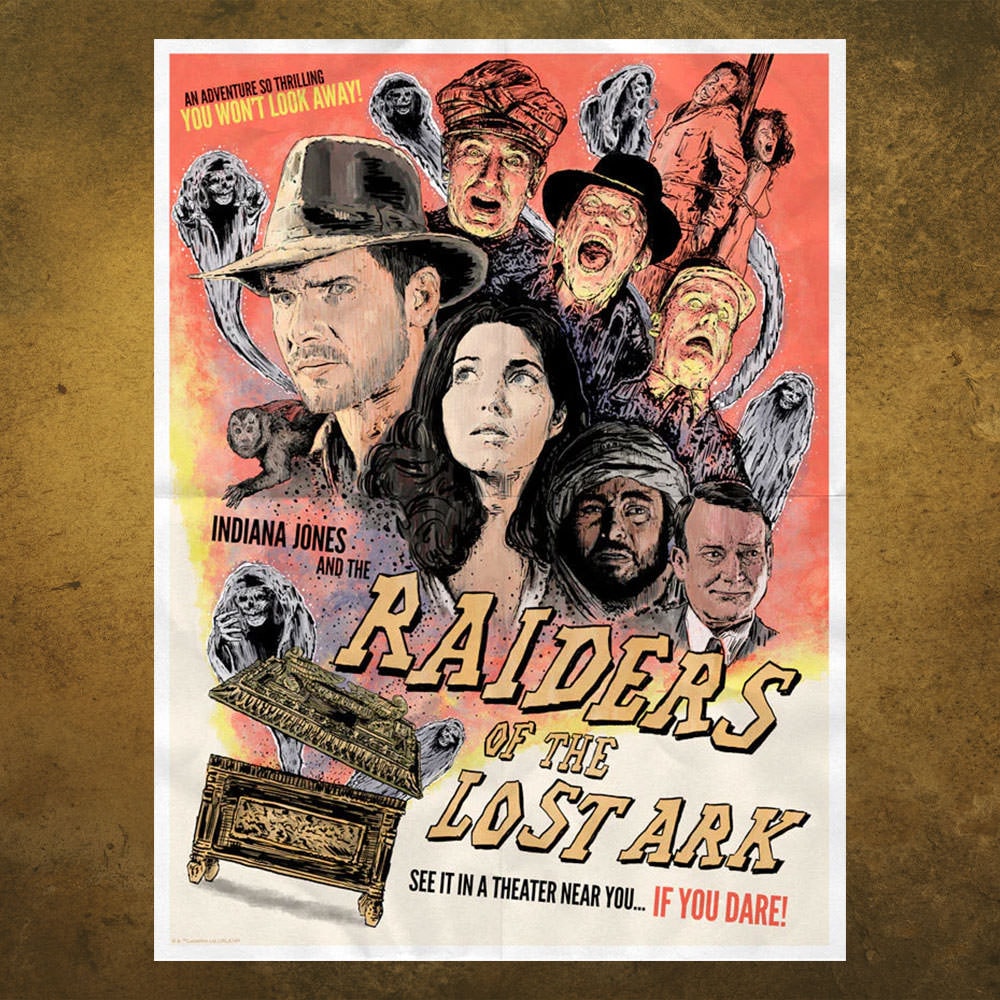 Indiana Jones Original Trilogy Set Movie Poster