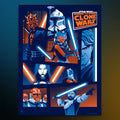 A Galaxy Divided Star Wars Art Print