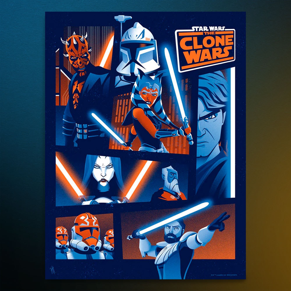 A Galaxy Divided Star Wars Art Print