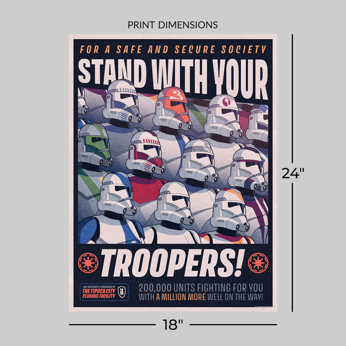 A Legion of Brothers Star Wars Clone Troopers Art Print