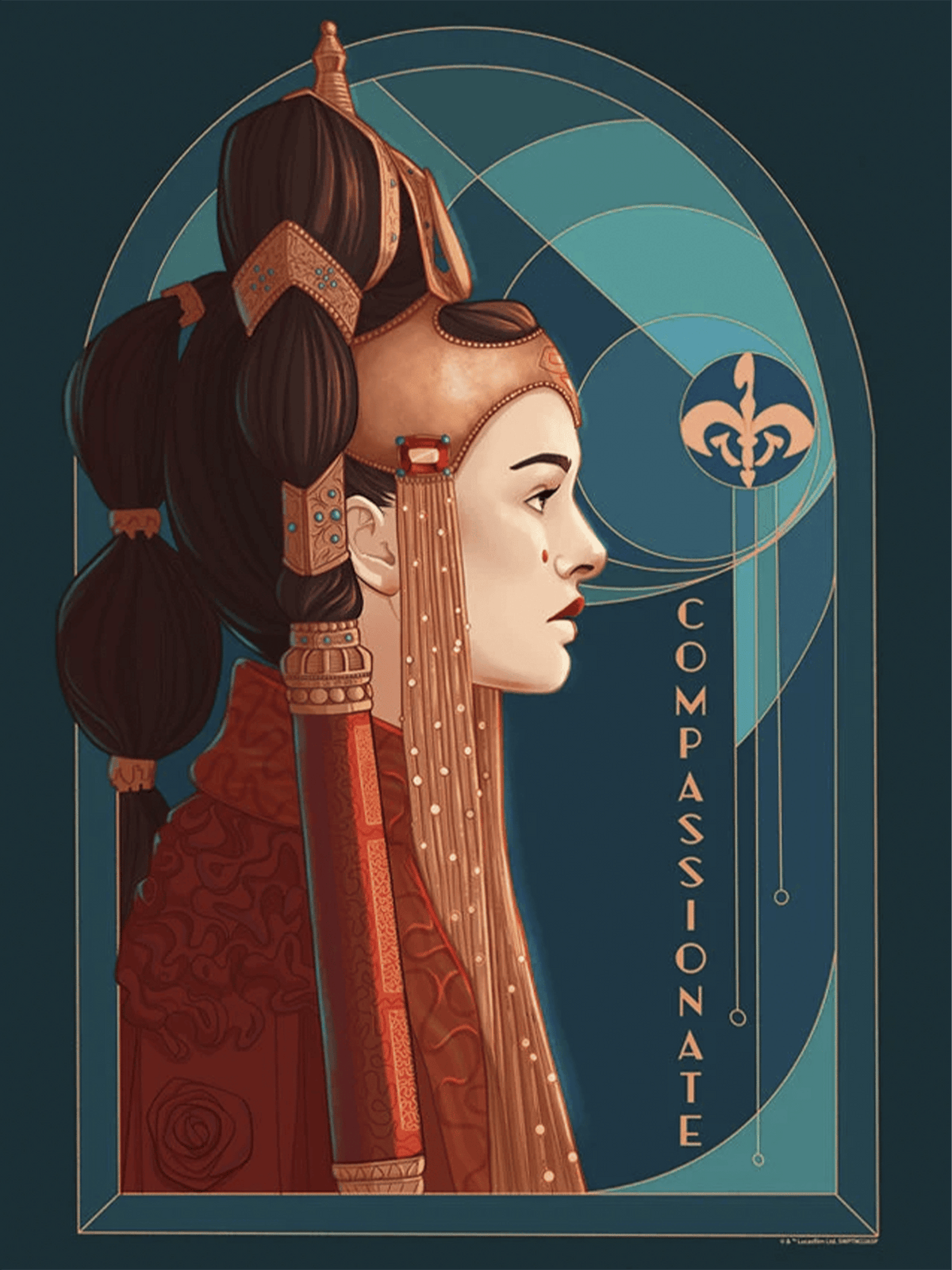 Compassionate Queen Star Wars Queen Amidala Art Print