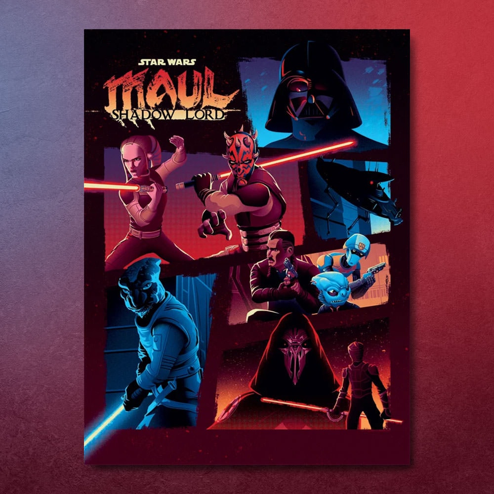 Enemy of My Enemy Star Wars Darth Maul Darth Vader Art Print