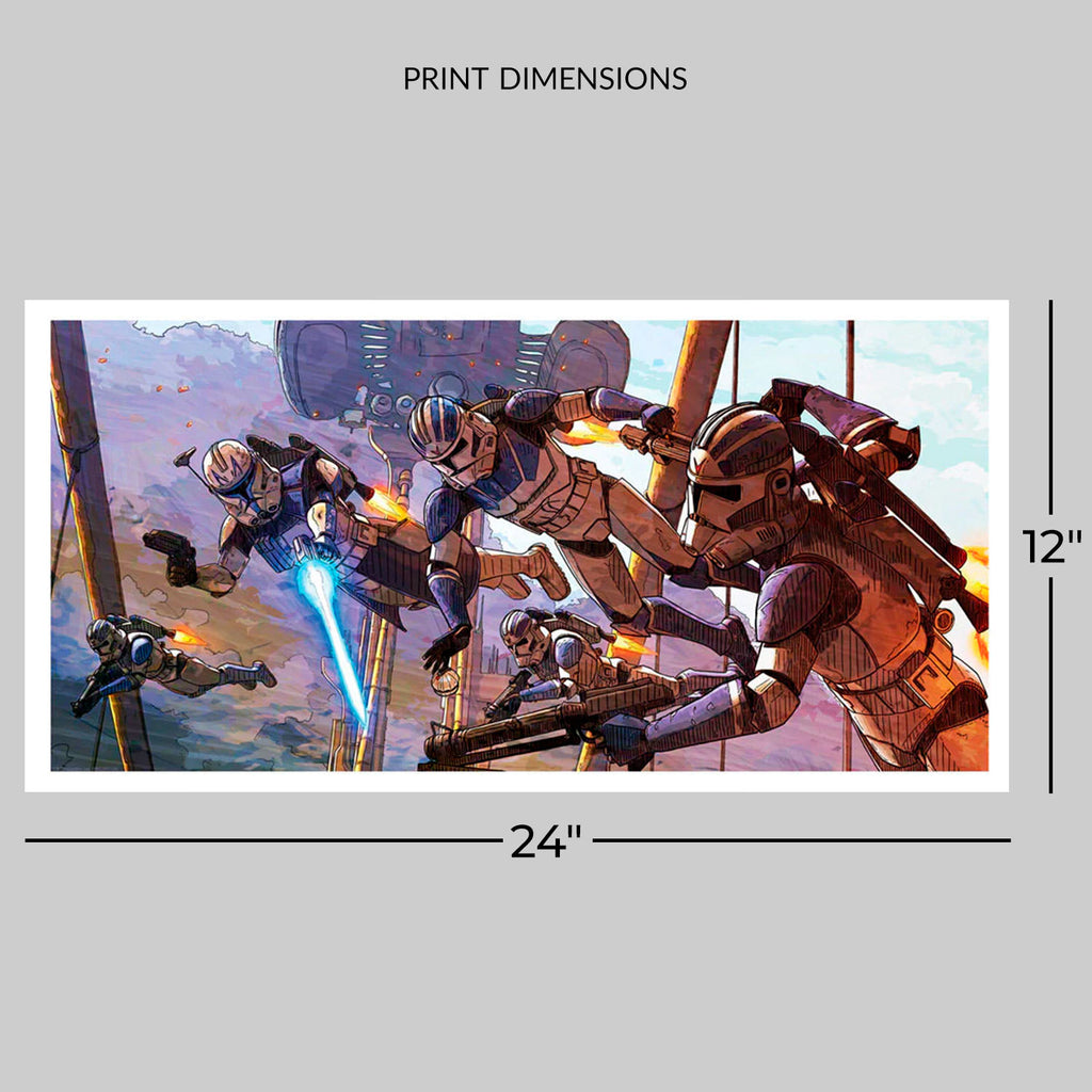 Hang in There Star Wars Captain Rex Art Print