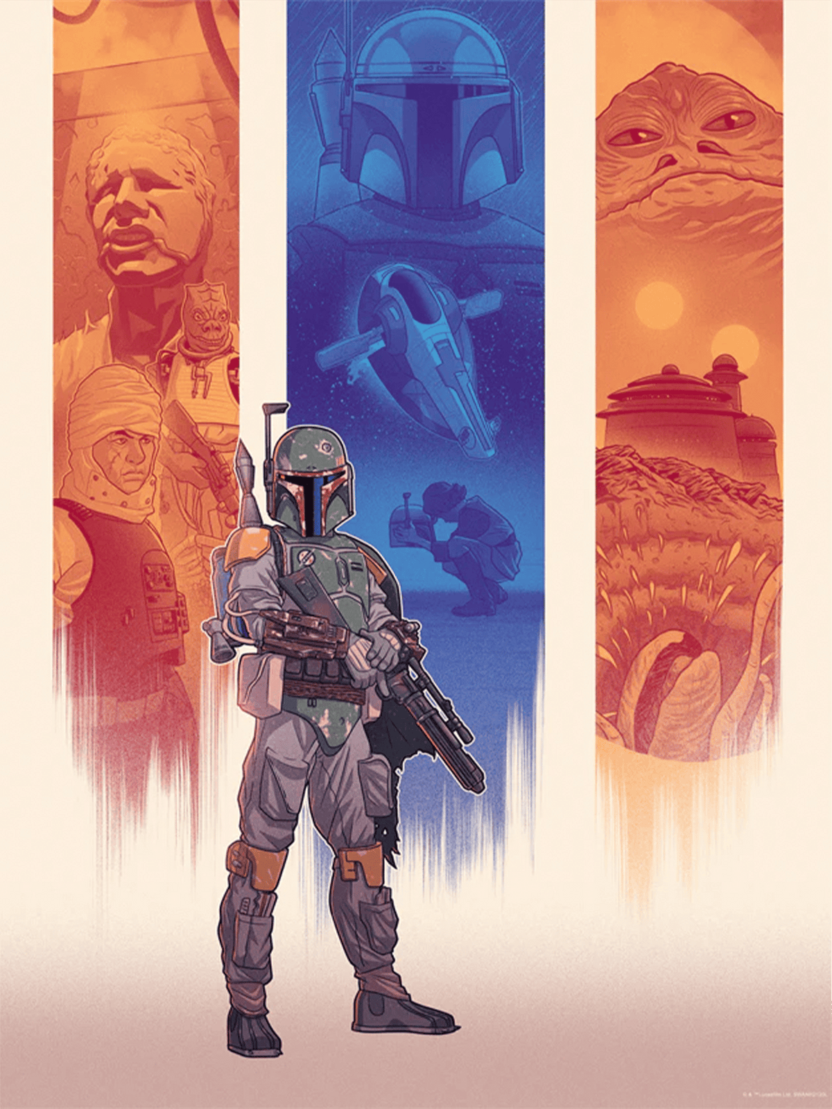 Hunter for Hire Star Wars Art Print