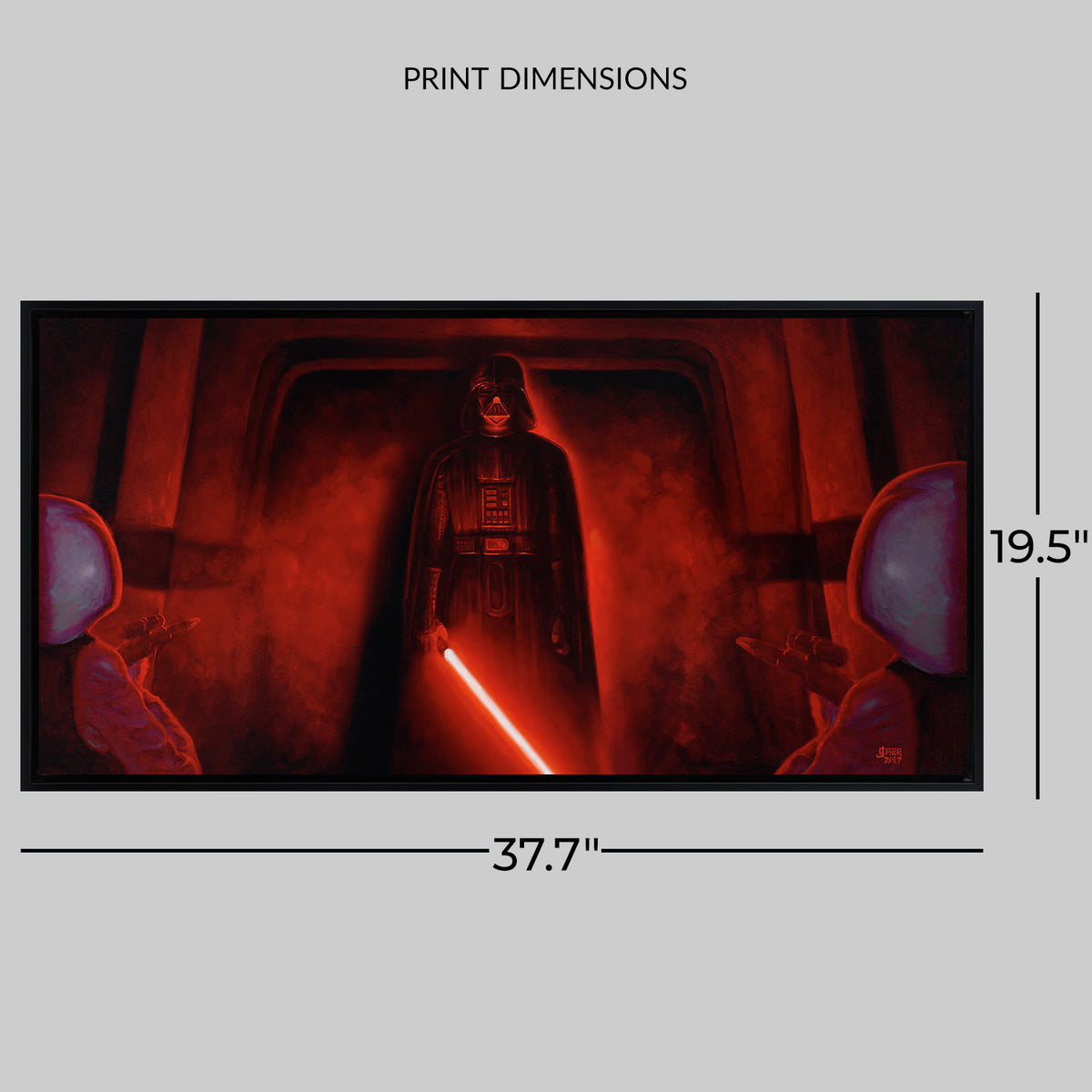 It Begins Star Wars Darth Vader Art Print