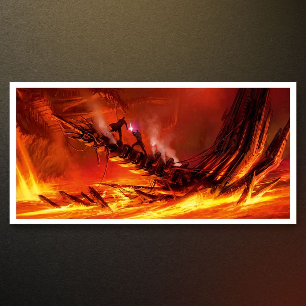Mustafar Duel Star Wars Anakin Skywalker Obi-Wan Kenobi Art Print