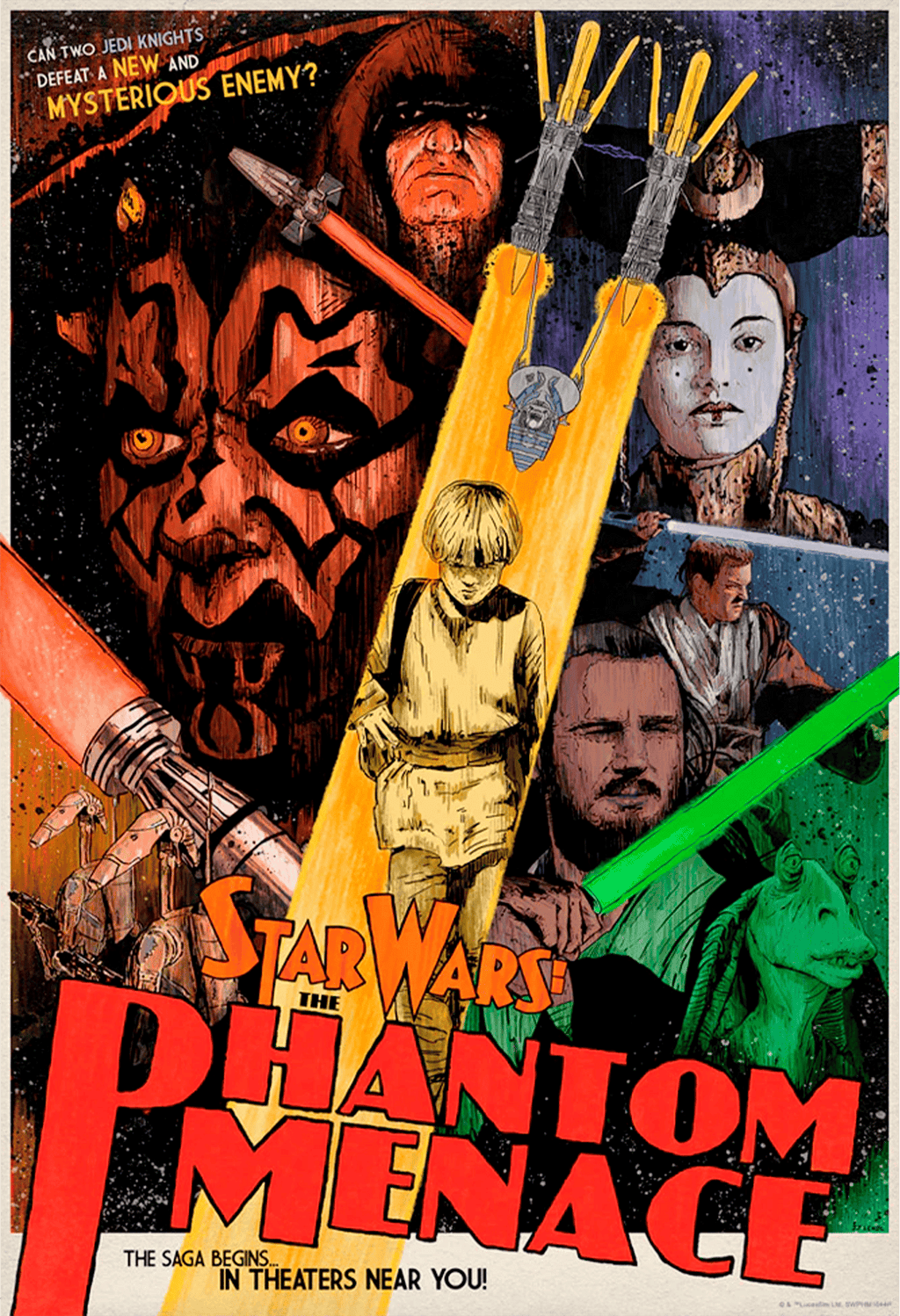 Mysterious Enemy Star Wars Movie Poster