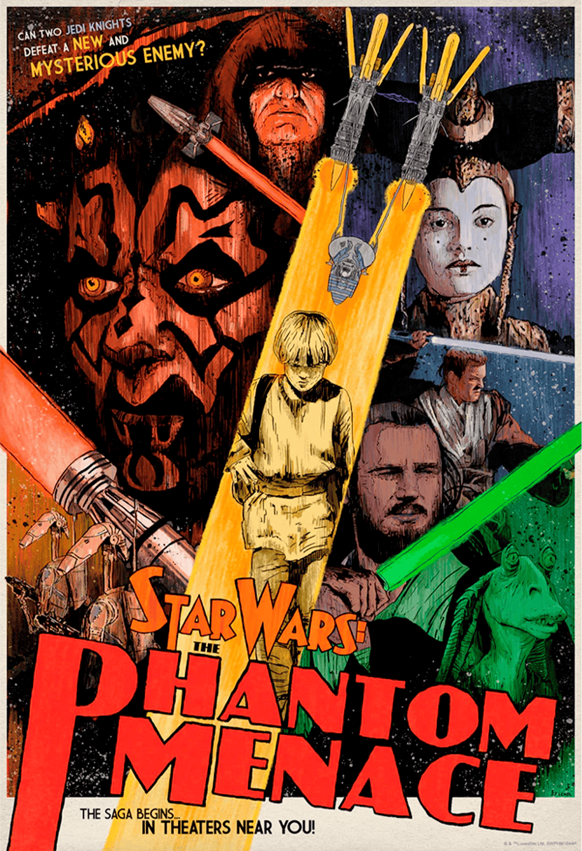 Mysterious Enemy Star Wars Movie Poster