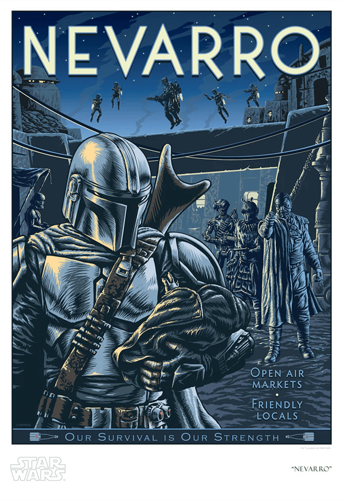 Nevarro Star Wars Art Print