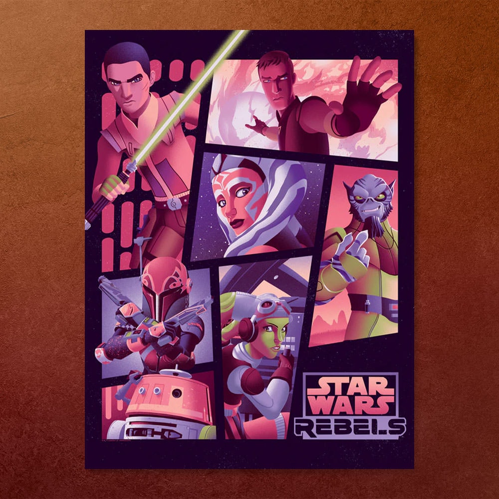 Space Family Star Wars Art Print