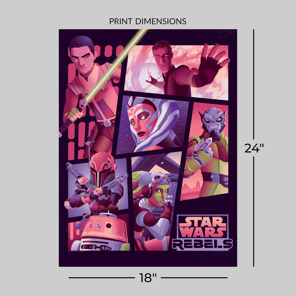Space Family Star Wars Art Print