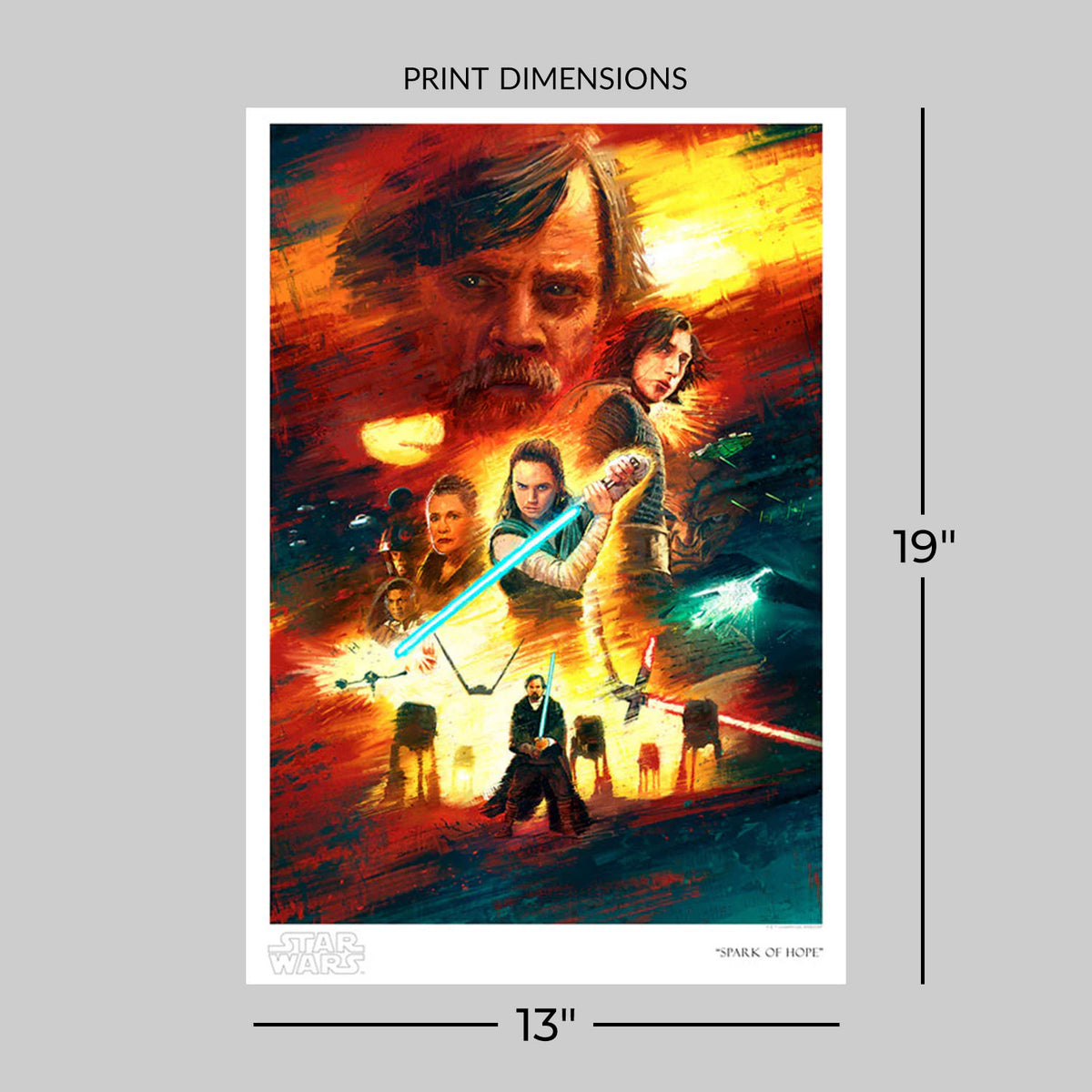Spark of Hope Star Wars Art Print