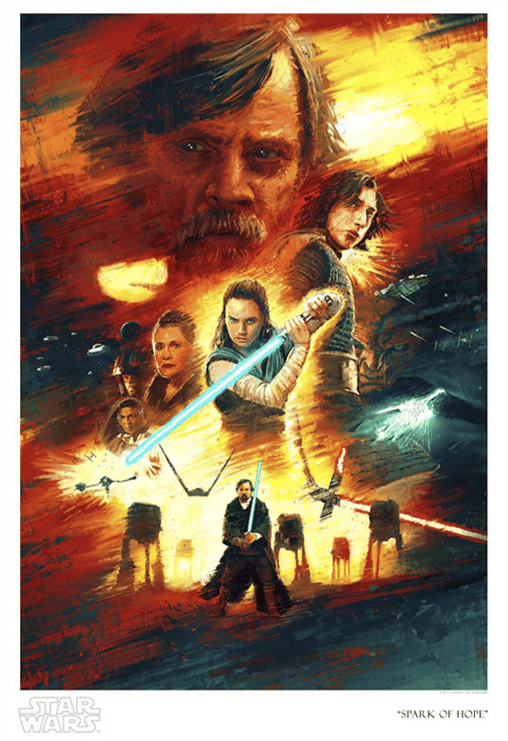 Spark of Hope Star Wars Art Print