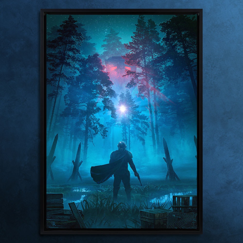 Take the Bait Star Wars The Mandalorian Art Print