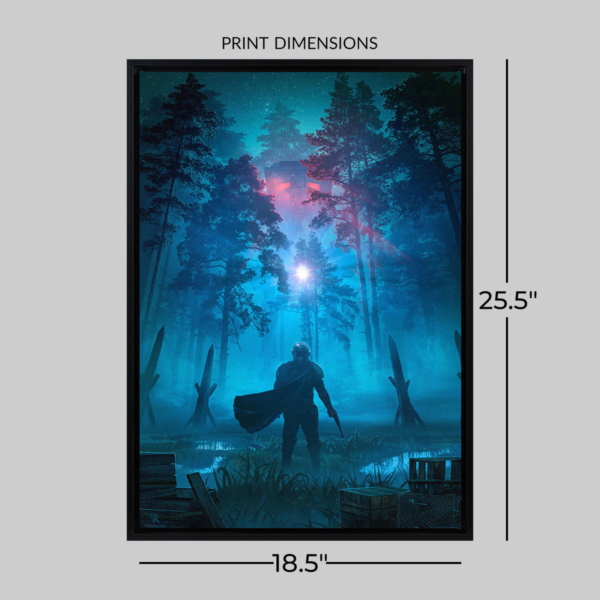 Take the Bait Star Wars The Mandalorian Art Print