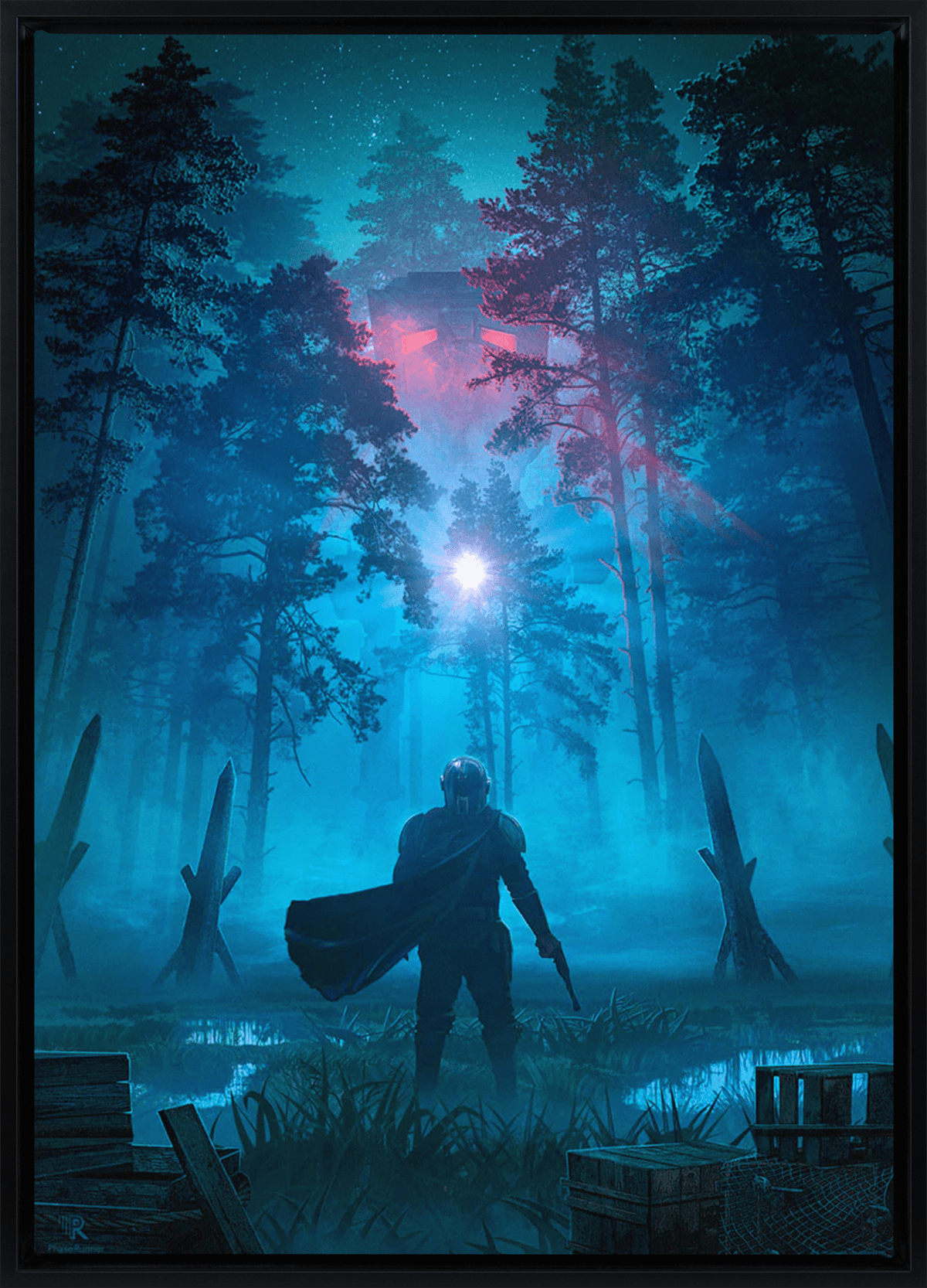 Take the Bait Star Wars The Mandalorian Art Print