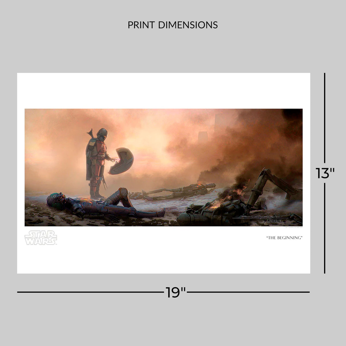 The Beginning Star Wars Art Print
