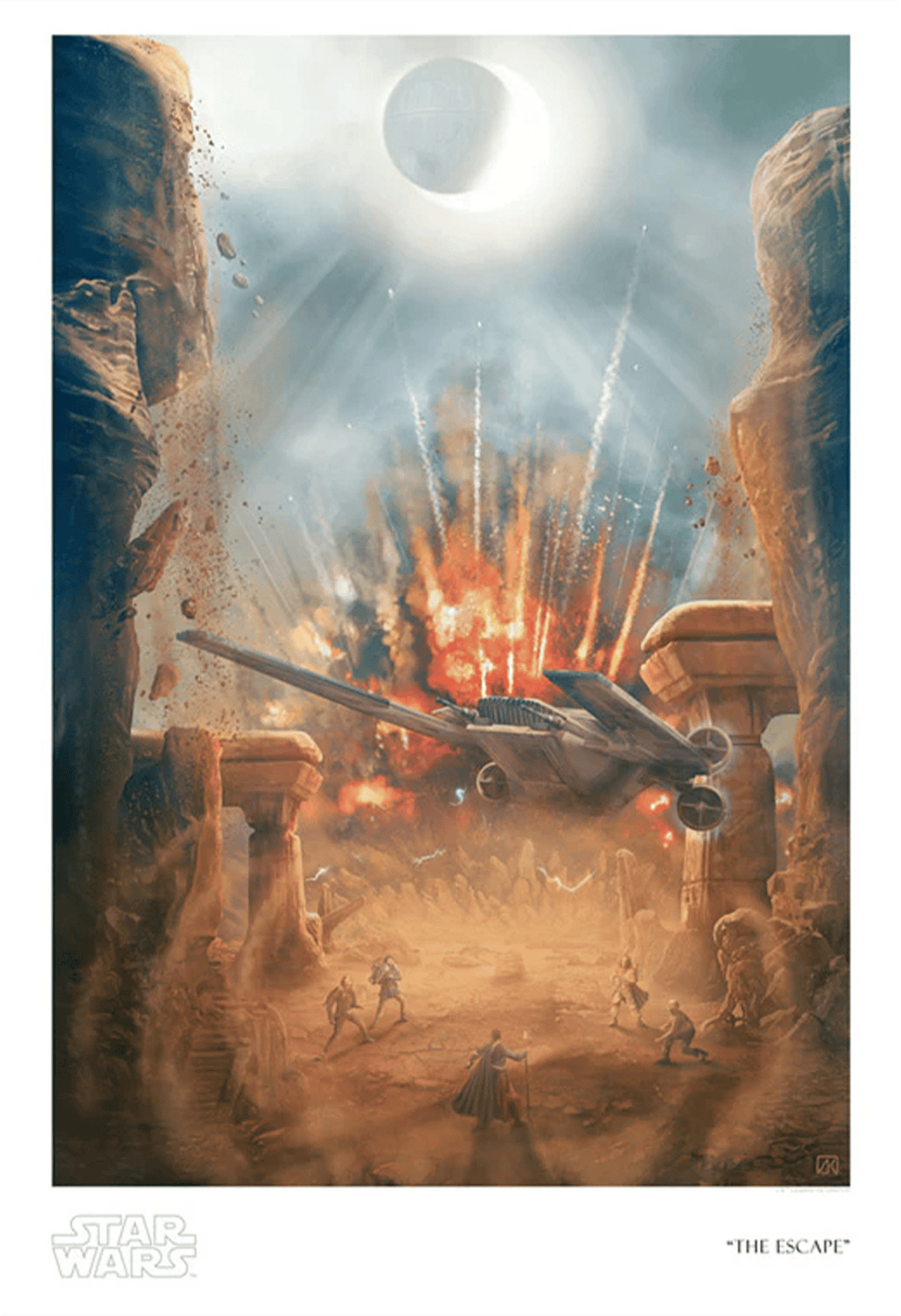 The Escape Star Wars Art Print