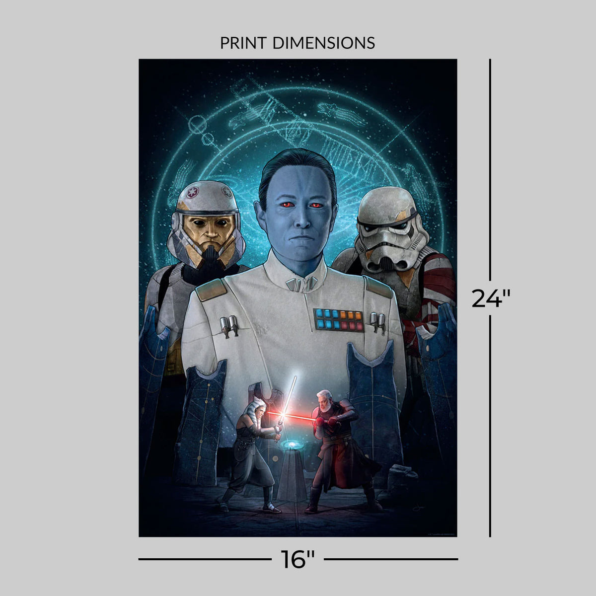 The Map to Grand Admiral Thrawn Star Wars Art Print