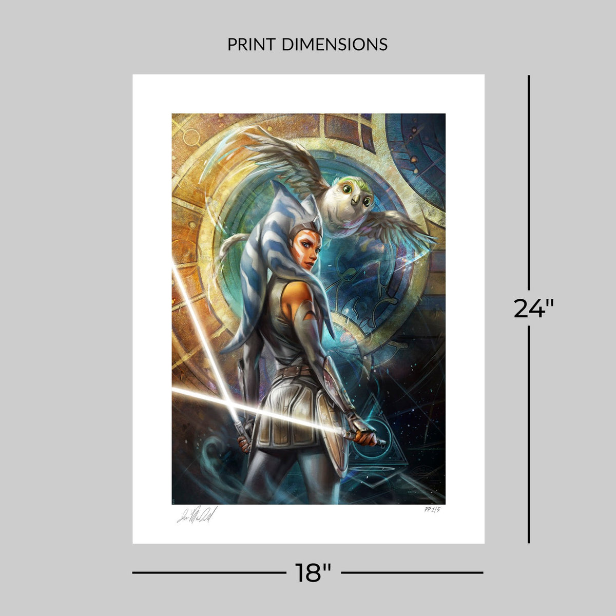 Ahsoka Tano and Morai: Old Friends Star Wars Art Print