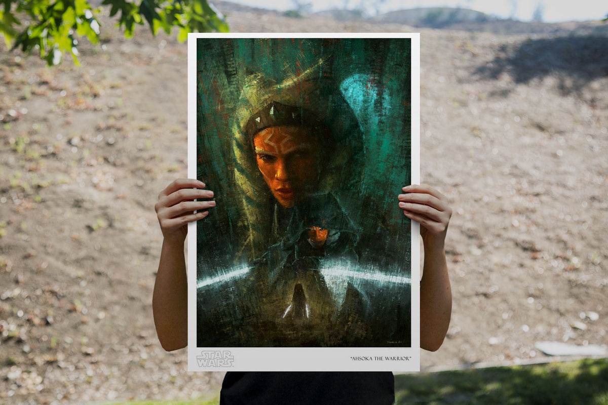Ahsoka the Warrior Star Wars The Mandalorian Art Print