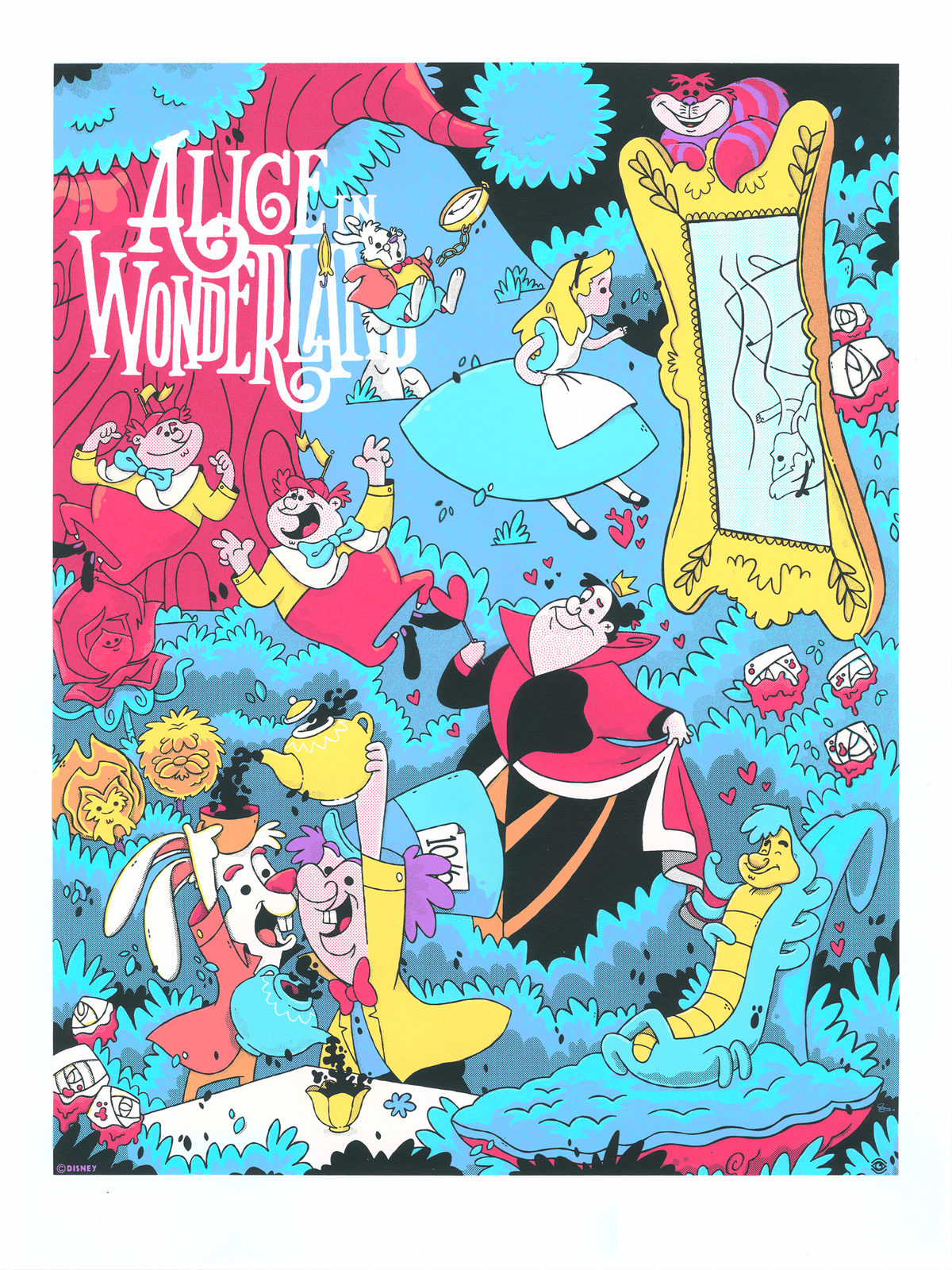 Alice in Wonderland Disney Movie Poster