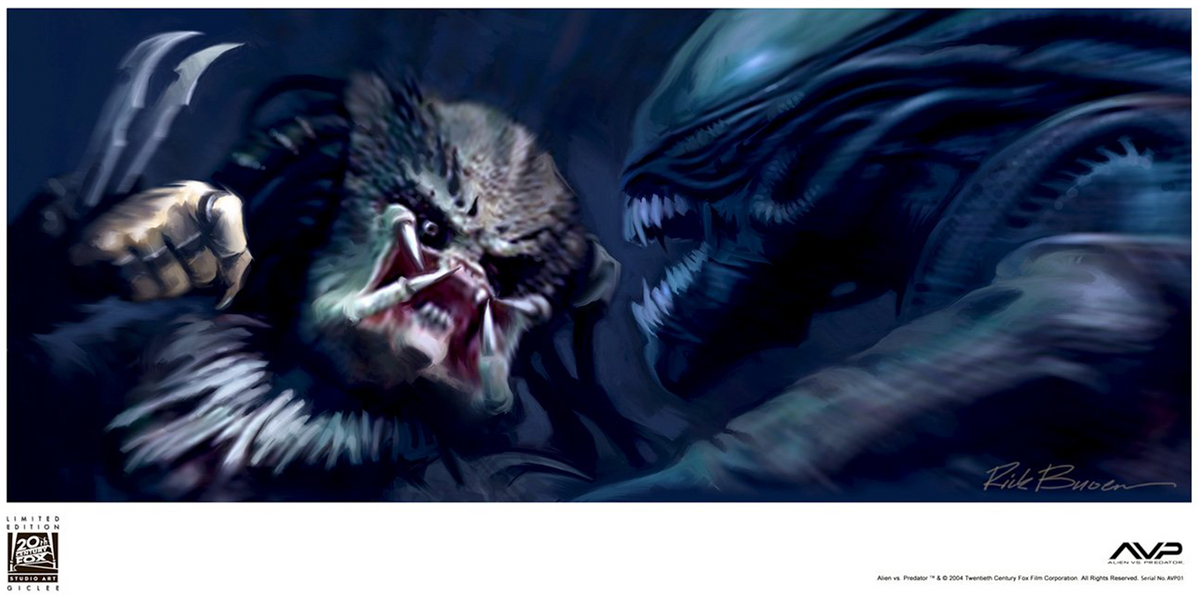 Alien vs. Predator #1 Alien Predator Art Print