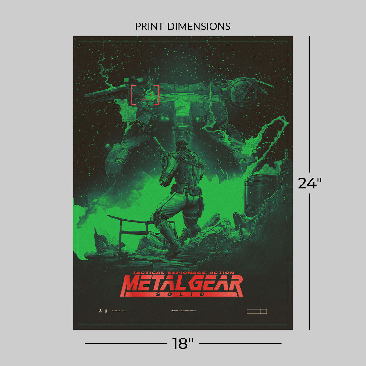 Metal Gear Solid Solid Snake Art Print