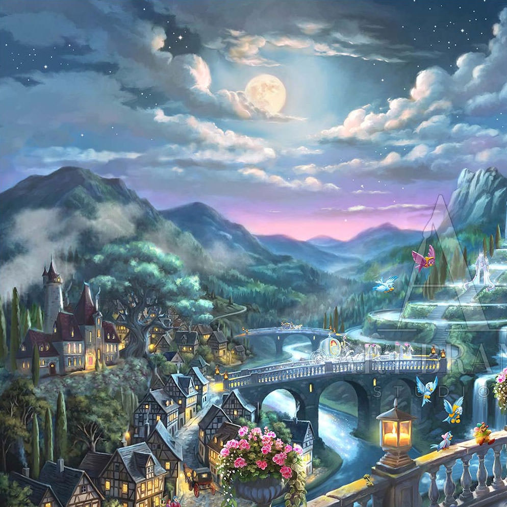 Cinderella - Midnight Stroll Disney & Pixar Art Print