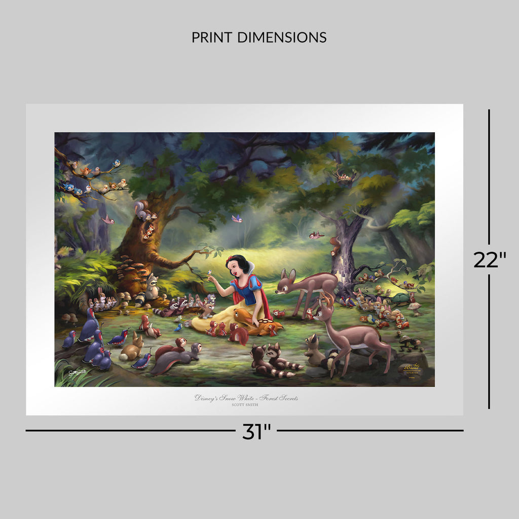 Snow White - Forest Secrets Disney & Pixar Art Print