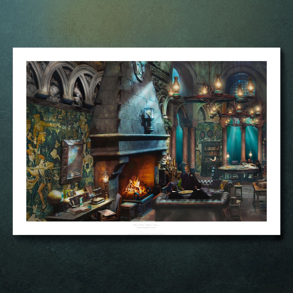 Harry Potter Slytherin Room Draco Malfoy Art Print