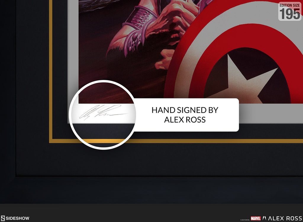 Assemble Marvel Captain America Iron Man Art Print