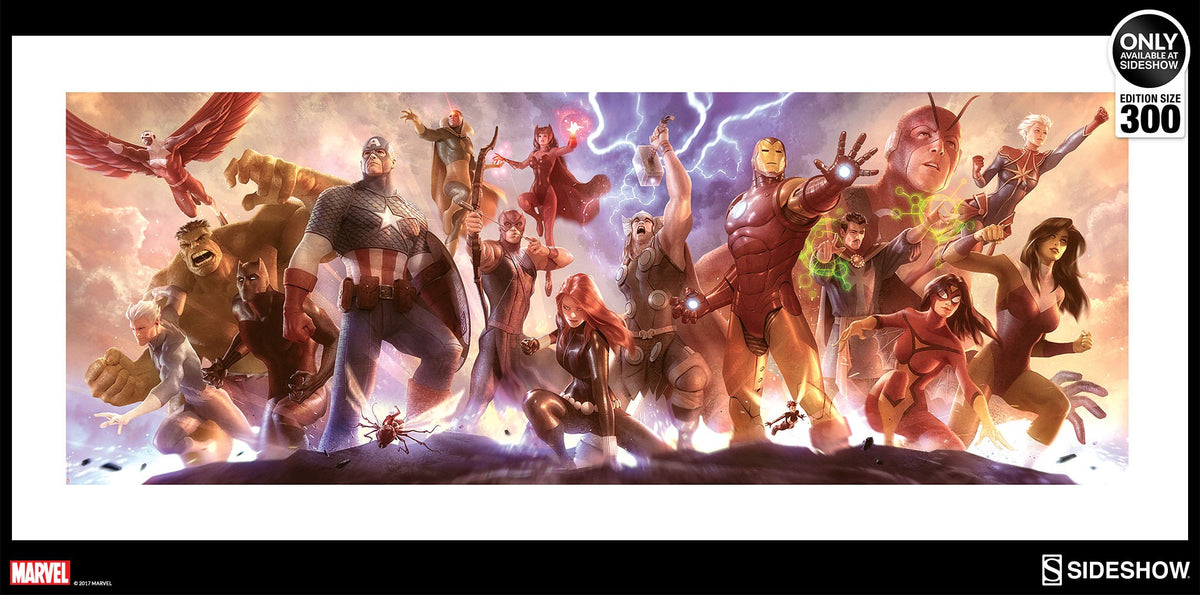 Avengers Assemble Marvel Art Print