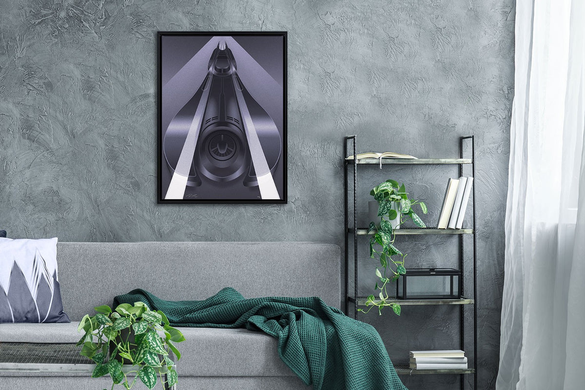 Batmobile Set DC Batman Batmobile Art Print