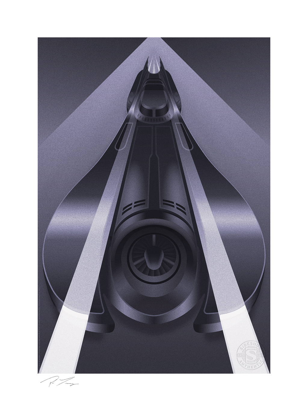 Batmobile Set DC Batman Batmobile Art Print