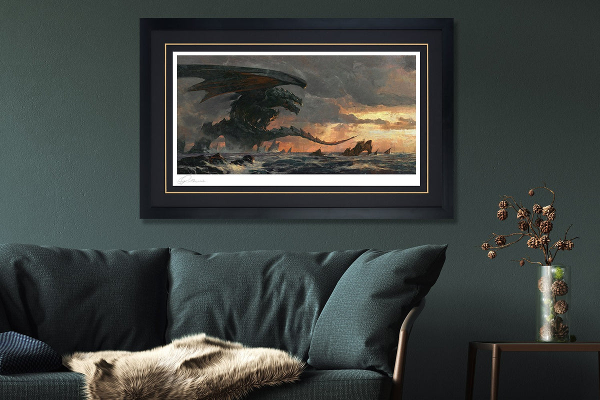 Before the Storm Greg Rutkowski Dragon Art Print