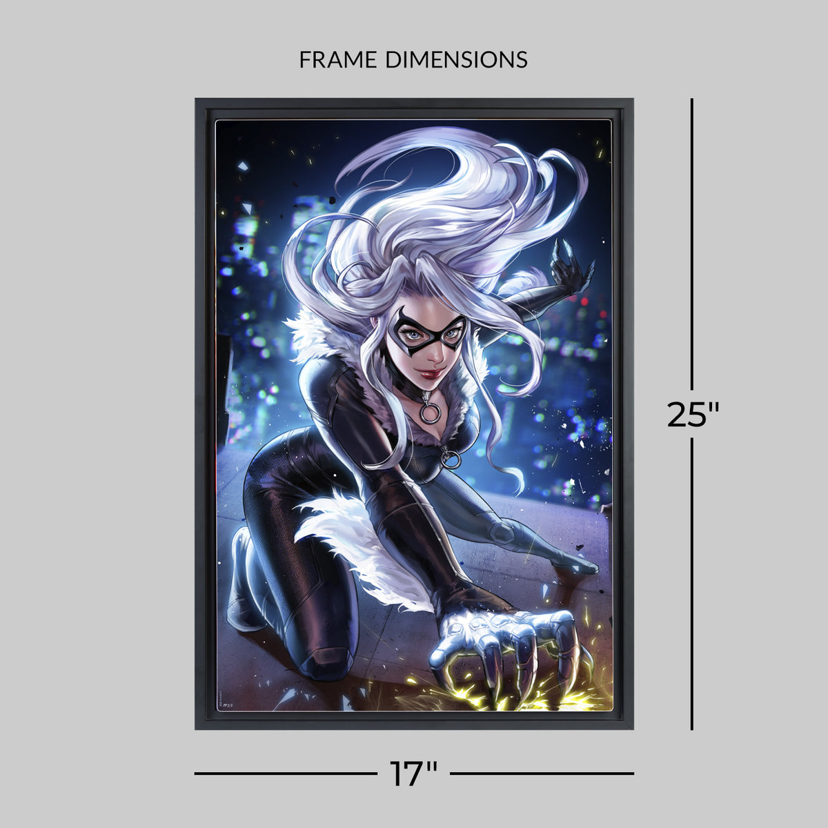 Black Cat Marvel Art Print