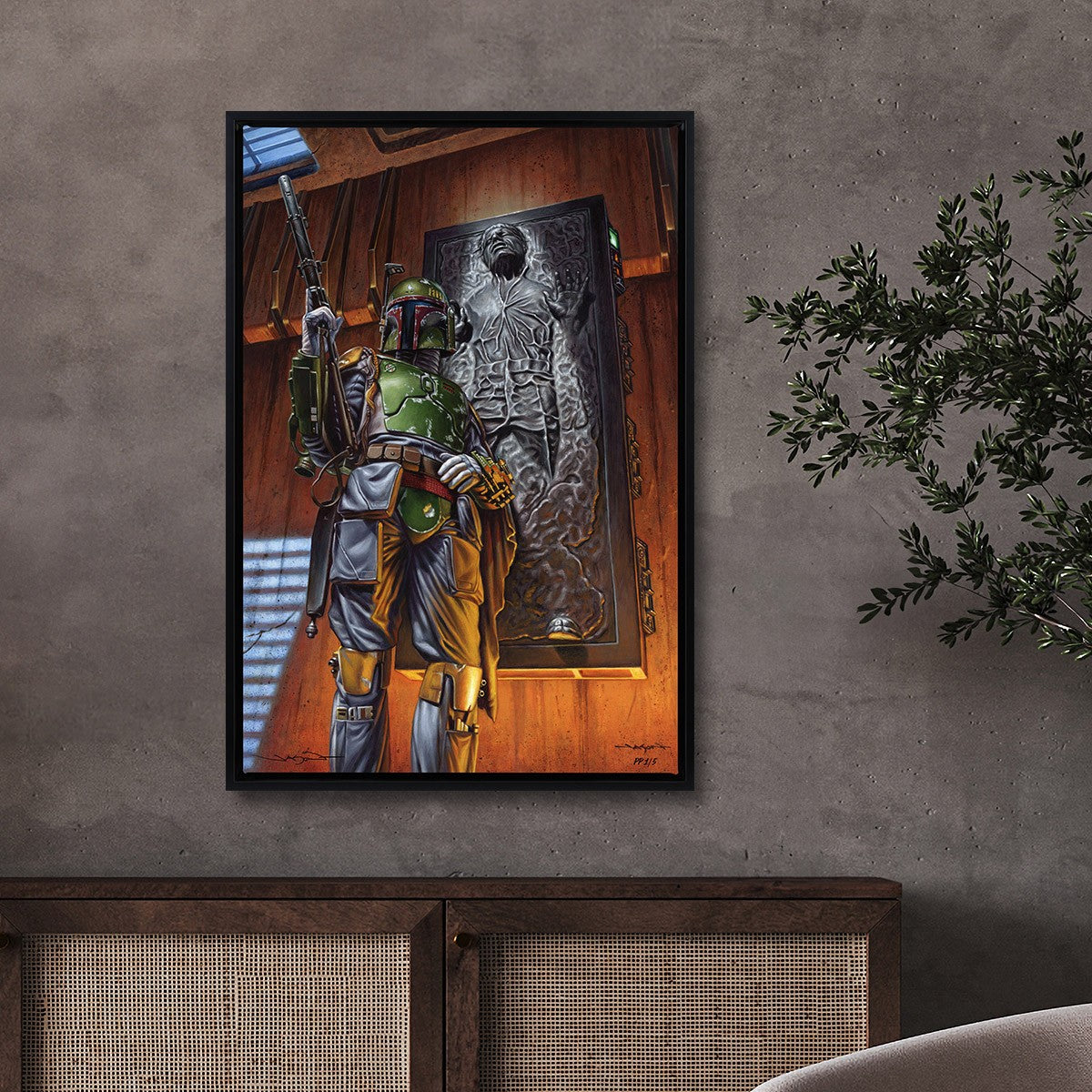 Boba Fett: The Bounty Star Wars Boba Fett Han Solo Art Print