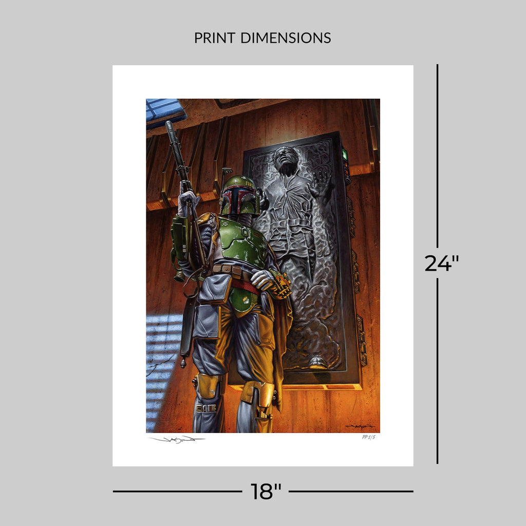Boba Fett: The Bounty Star Wars Boba Fett Han Solo Art Print