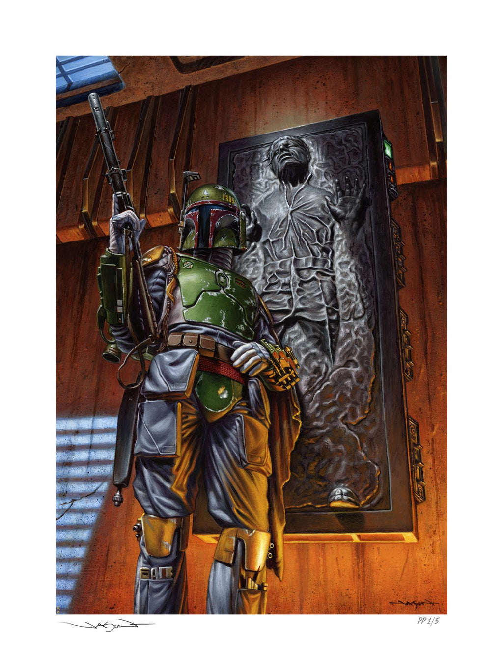Boba Fett: The Bounty Star Wars Boba Fett Han Solo Art Print