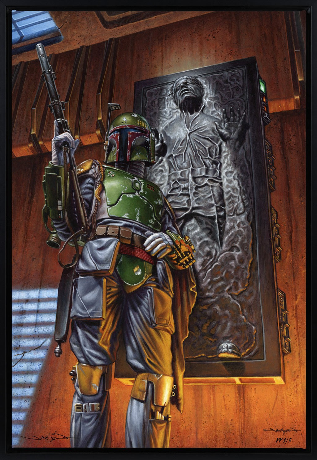 Boba Fett: The Bounty Star Wars Boba Fett Han Solo Art Print
